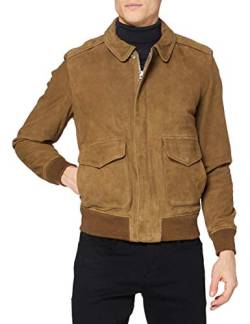 Schott NYC Herren Blouson AVIATEUR EN Velours DE Chevre Lederjacken, Rust, M von Schott NYC