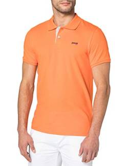 Schott NYC Herren Courtes Polo Hemd, Orange/Grey, 3XL von Schott NYC