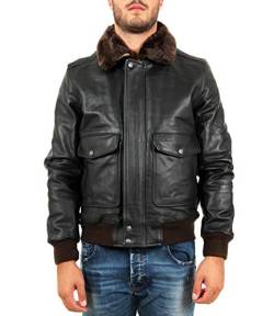 Schott NYC Herren LC5331X Jacke, Braun (Anthic Brown 80), Large von Schott NYC