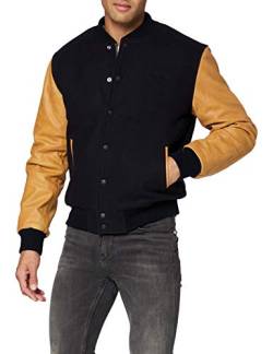 Schott NYC Herren LCUSA Lederjacke, Navy/Cognac, XX-Large von Schott NYC