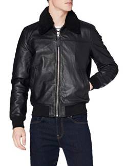 Schott NYC Herren Lcofficier Lederjacke, Schwarz, Medium von Schott NYC