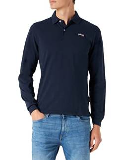 Schott NYC Herren Psjames2 ml Polohemd, Marineblau, L von Schott NYC