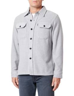 Schott NYC Herren Shcarl3 Klassisches Hemd, Heat.Grey, L von Schott NYC