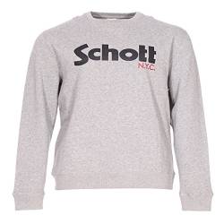 Schott NYC Swcrew Herren-Sweatshirt Gr. XXXXL, Heat.Grey von Schott NYC