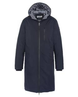 Schott NYC Unisex Fargo Lange Daunenjacke mit Reißverschluss, Marineblau, X-Large von Schott NYC