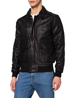 Schott Nyc Herren Lcflightwx Jacke, Schwarz (Black Black), Medium von Schott NYC