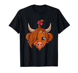 Damen und Mädchen Schottische Highland Kuh Geschenk T-Shirt von Schottische Highland Kuh Geschenke