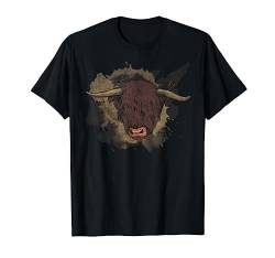 Schottland Bauernhof Geschenk Schottisches Hochlandrind T-Shirt von Schottisches Hochlandrind Bauer Geschenk