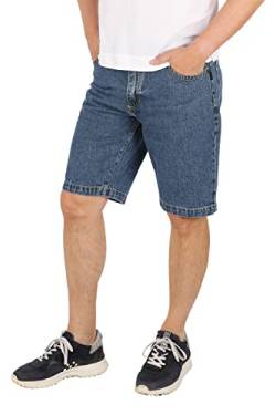 Schuerzenfabrik Jeanshose Herren kurz Jeans Shorts im 5-Pocket-Design Shorts 100% Baumwolle, Größe: M / 32, blau von Schuerzenfabrik