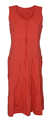 Schuerzenfabrik Kleid Hauskleid Gartenkleid Strandkleid Jersey rot, blau, lila, Größe:42, Farbe:rot von Schuerzenfabrik