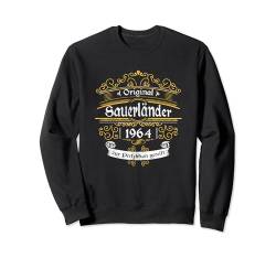 1964 Geburtstag Original Sauerländer zur Perfektion gereift Sweatshirt von Schützenfest Sauerländer Sauerland Lustiger Spruch