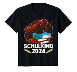 Kinder Einschulung Schulkind 2024 Monstertruck Cooles Jungen T-Shirt von Schulanfang Einschulungsgeschenke Jungen