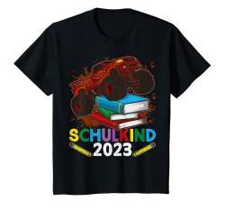 Kinder Schulkind 2023 Monstertruck Cooles Buntes Jungen Einschulung T-Shirt von Schulanfang Einschulungsgeschenke Jungen