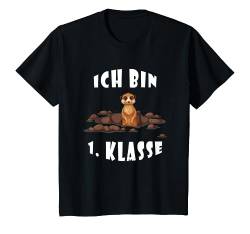 Kinder Einschulung - Ich bin 1. Klasse - Erdmännchen Schulstart T-Shirt von Schulanfang Erdmännchenklasse Schultüte Schultag