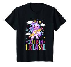 Kinder Schultüte Zuckertüte für Mädchen Einhorn Ich Bin 1.Klasse T-Shirt von Schulanfang Geschenkideen Für 1.Klasse Grundschule