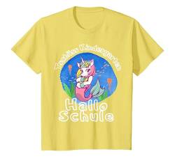 Kinder Schultüte Einhorn Meerjungfrau rosa Mädchen Schulkind 2024 T-Shirt von Schulanfang Mädchen: Mein erster Schultag 2024