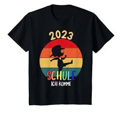 Kinder Schule Ich Komme Schulkind 2023 Schulanfang Einschulung T-Shirt von Schulanfang Schulkind Jungen Mädchen Schul Design