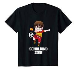 Kinder Schulkind 2019 Fußball Dabbing Fußballer Spanien Trikot T-Shirt von Schuldkind 2019 - Fussball Shop