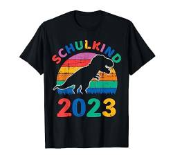 Schulkind 2023 mit Dinosaurier Jungs Einschulung Schulanfang T-Shirt von Schulkind 2023 Einschulung Schulanfang Shop
