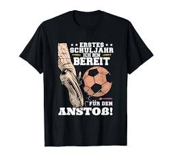 Lustiges Schulkind Schultüte Grundschule Einschulung Fußball T-Shirt von Schulkind 2023 Jungen Erstklässler Geschenke