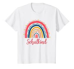 Kinder Schulkind 2023 Schulanfang Regenbogen Einschulung Mädchen T-Shirt von Schulkind 2023 Schulanfang Regenbogen Einschulung