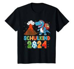 Kinder Dino Dinosaurier Einschulung Schulkind 2024 Schultüte Junge T-Shirt von Schulkind 2024 Einschulung 2024 Geschenk