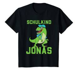 Kinder Schulkind Jonas Dinosaurier T-Shirt von Schulkind Dinosaurier