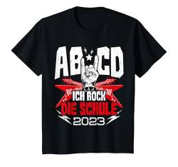Kinder ABCD Ich Rock Die Schule 2023 Einschulung Schulkind Schüler T-Shirt von Schulkind Einschulung Designs & Geschenkideen