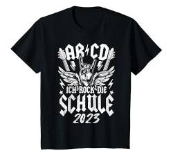 Kinder ABCD Ich Rock Die Schule 2023 Einschulung Schulkind Schüler T-Shirt von Schulkind Einschulung Designs & Geschenkideen