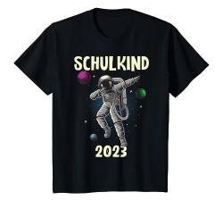 Kinder Schulkind 2023 Astronaut Weltall Weltraum Einschulung 2023 T-Shirt von Schulkind Erstklässler 2023 junge 1 Klasse Planet