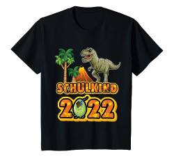 Kinder Dino Dinosaurier Einschulung Schulkind 2022 Schultüte Junge T-Shirt von Schulkind Geschenk & T-Shirt Co.