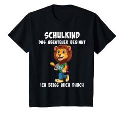 Kinder Löwe Schulanfang Junge Geschenk Schultüte Einschulung 2020 T-Shirt von Schulkind Geschenk & T-Shirt Co.