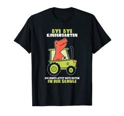 Kinder Einschulung Trecker Jungen Schulkind 2021 Traktor T-Shirt von Schulstart Traktor Einschulungsgeschenke Jungen