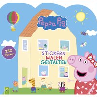 Peppa Pig-  Stickern Malen Gestalten von Schwager & Steinlein