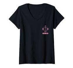 Damen Mom Est. 2023 | Mutter Mama Schwangerschaft Baby Schnuller T-Shirt mit V-Ausschnitt von Schwangerschaft 2023 Familie Geschenk
