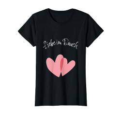 Liebe im Bauch Nachwuchs Baby Schwangere Mutter Geschenk T-Shirt von Schwangerschaft Schwanger Mama Mutter Geschenkidee