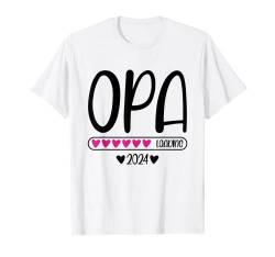 Herren Werdender Opa Nachwuchs Baby Ankündigung Opa 2024 Loading T-Shirt von Schwangerschaft verkünden Opa 2024 Geschenk