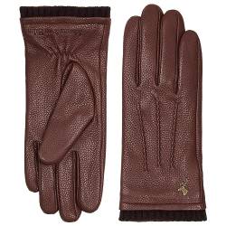 Schwartz & von Halen Handschuhe Damen Scarlett - Leder 100% Hirschleder (American Deerskin) Wollfutter (100%) - Braun M - 7½ von Schwartz & von Halen