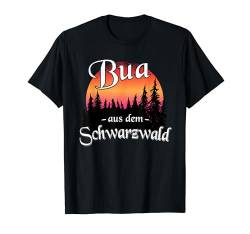 Herren Mädel aus dem Schwarzwald Original Schwarzwaldmaidli Retro T-Shirt von Schwarzwald Mädchen Bollenhut Tracht Wollrosen