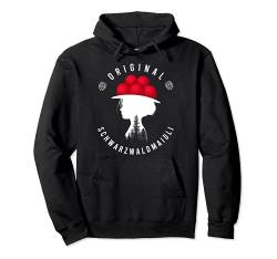 Original Schwarzwaldmädel Schwarzwaldmaidli Bollenhut Bild Pullover Hoodie von Schwarzwald Mädchen Bollenhut Tracht Wollrosen