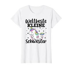 Weltbeste Kleine Schwester Einhorn Familie Geschwister T-Shirt von Schwester Geschenkidee Für Familie Geschwister
