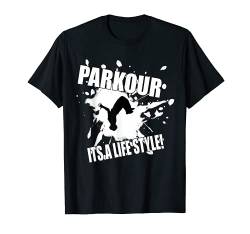PARKOUR-T-SHIRT, FREI LAUFENDER HEMD, TRACEUR-T-SHIRT von Schwindel Parkour T-Shirts