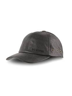 SCIPPIS Australian Adventure Wear Leather Cap, One Size, Black von Scippis