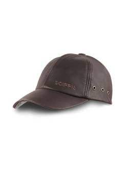 SCIPPIS Australian Adventure Wear Leather Cap, One Size, Brown von Scippis