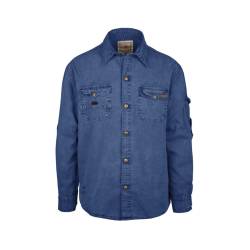 Scippis Outdoorhemd Herrenhemd Freizeithemd -Cowra- denim blue-2XL von Scippis