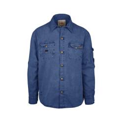 Scippis Outdoorhemd Herrenhemd Freizeithemd -Cowra- denim blue-L von Scippis