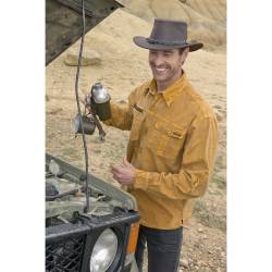 Scippis Outdoorhemd Herrenhemd Freizeithemd -Cowra- mustard-3XL von Scippis