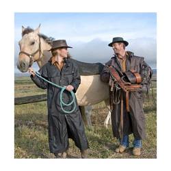 Scippis Stockman Coat Cowboy Staubmantel Duster Reitermantel Bikermantel beige L von Scippis