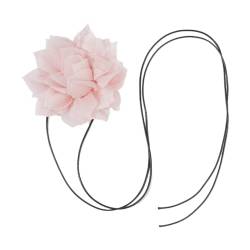 Scnvsi Einzigartige handgefertigte florale Halsband-Halskette, exquisite Kragenkette mit Blumen-Stoffhalsband im Vintage-Stil für Frauen und Mädchen von Scnvsi