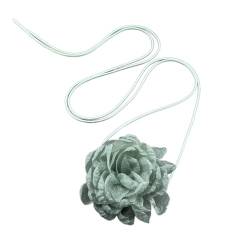 Scnvsi Elegante florale Halsband-Halskette, verzierte, handgefertigte Gothic-Blumen-Kragenketten, Dalicate-Halsketten für Frauen und Mädchen von Scnvsi